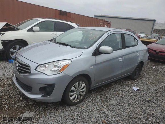 2019 Mitsubishi Mirage G4 ES with VIN ML32F3FJ7KHF01552, listed as a Copart auction lot 87175344 with 49,057 mi miles and Salvage Title. Bid and sale history available at carsss.com. Image 1.