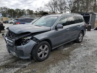 2017 Mercedes-Benz GLS 450 with VIN 4JGDF6EE8HA877859, listed as a Copart auction lot 38980024 with 126,431 mi miles and . Bid and sale history available at DreamBid. Image 1.