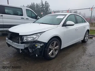 2015 Chevrolet Cruze LT with VIN 1G1PE5SB7F7173499, listed as a IAAI auction lot 41861376 with 147,608 mi miles. Bid and sale history available at carsss.com. Image 2.