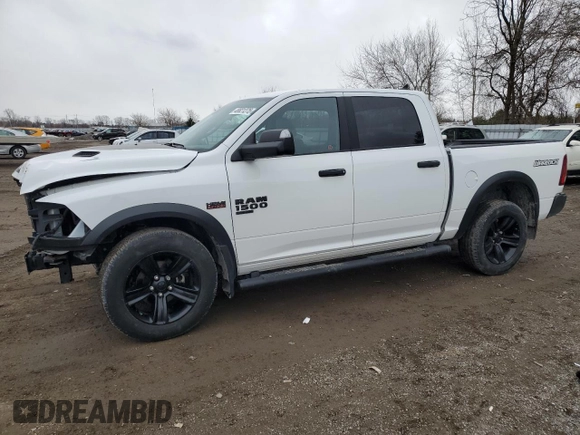 2021 Ram 1500 Warlock z VIN 1C6RR7LT5MS502595, wystawiony jako Copart lot #48821275 z przebiegiem 62 281 mil mil oraz Szkoda całkowita • Salvage title. Historia ofert i sprzedaży dostępna na DreamBid. Obrazek 1.
