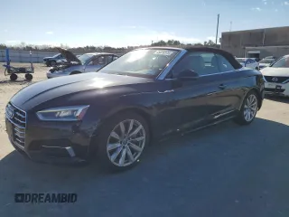 2018 Audi A5 Cabriolet Premium Plus z VIN WAUYNGF59JN003464, wystawiony jako Copart lot #45520375 z przebiegiem 42 293 mil mil oraz Szkoda całkowita • Salvage title. Historia ofert i sprzedaży dostępna na DreamBid. Obrazek 1.