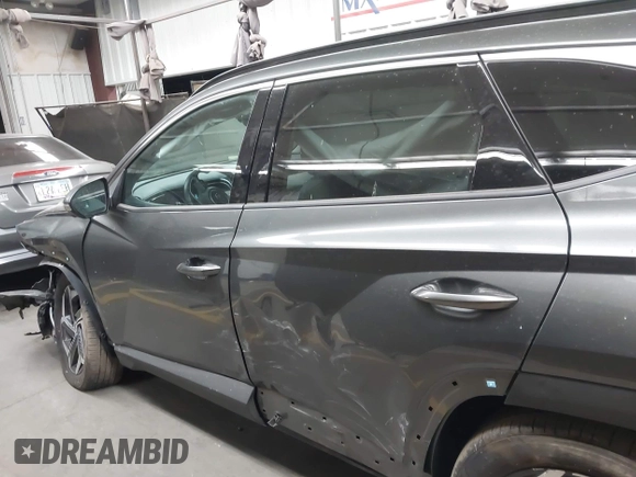 2023 Hyundai Tucson Limited with VIN 5NMJE3AE5PH248949, listed as a IAAI auction lot 42150329 with 16,499 mi miles and . Bid and sale history available at DreamBid. Image 13.