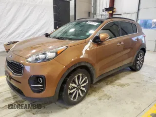 2018 Kia Sportage EX z VIN KNDPN3AC9J7359821, wystawiony jako Copart lot #60549715 z przebiegiem 88 601 mil mil oraz Czysty tytuł • Clean title. Historia ofert i sprzedaży dostępna na DreamBid. Obrazek 1.