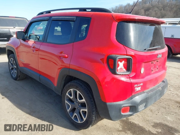 2015 Jeep Renegade Latitude with VIN ZACCJBBT3FPC45343, listed as a IAAI auction lot 41749291 with 49,608 mi miles. Bid and sale history available at carsss.com. Image 3.