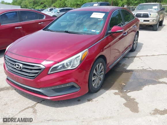 2015 Hyundai Sonata 2.4L Limited with VIN 5NPE34AFXFH112145, listed as a IAAI auction lot 42025615 with 231,496 mi miles. Bid and sale history available at carsss.com. Image 17.