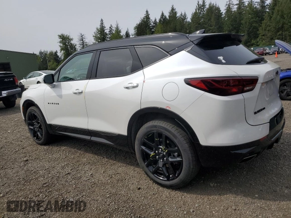 2024 Chevrolet Blazer RS z VIN 3GNKBKRSXRS139522, wystawiony jako Copart lot #56057595 z przebiegiem 29 475 mil mil oraz Szkoda całkowita • Salvage title. Historia ofert i sprzedaży dostępna na DreamBid. Obrazek 2.