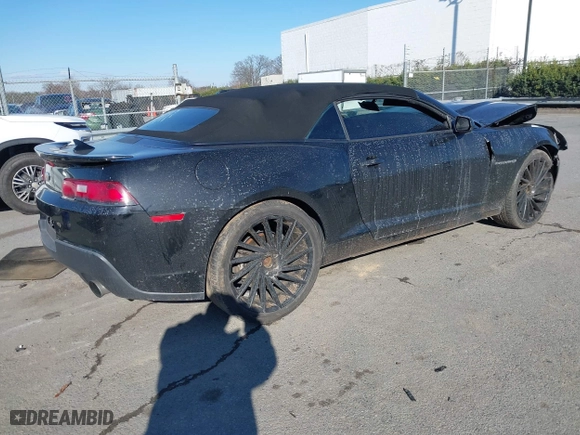 2014 Chevrolet Camaro LT with VIN 2G1FB3D39E9310468, listed as a IAAI auction lot 41623900 with 159,299 mi miles. Bid and sale history available at carsss.com. Image 4.