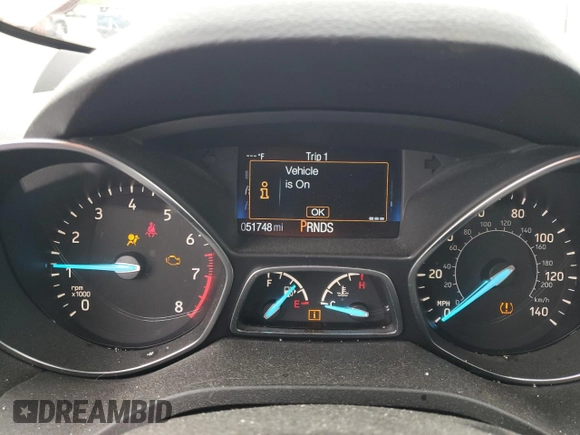 2019 Ford Escape Titanium with VIN 1FMCU9J96KUC45752, listed as a Copart auction lot 55819195 with 51,748 mi miles and Salvage title. Bid and sale history available at DreamBid. Image 9.