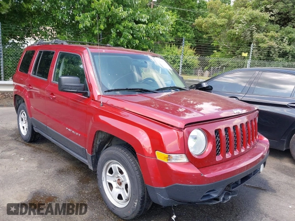 2015 Jeep Patriot Sport with VIN 1C4NJRBB9FD321235, listed as a IAAI auction lot 42161743 with 165,015 mi miles and . Bid and sale history available at DreamBid. Image 1.
