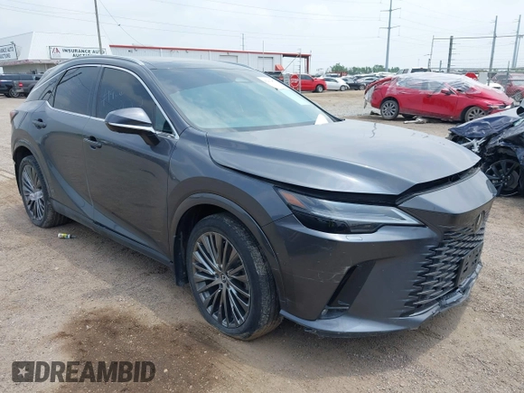 2024 Lexus RX 350 z VIN 2T2BAMBA6RC028869, wystawiony jako IAAI lot #42212479 z przebiegiem Nie podano mil oraz . Historia ofert i sprzedaży dostępna na DreamBid. Obrazek 1.