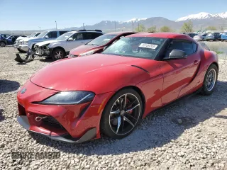 2021 Toyota Supra 3.0 with VIN WZ1DB0C0XMW044230, listed as a Copart auction lot 53186205 with Not provided miles and Salvage title. Bid and sale history available at DreamBid. Image 1.