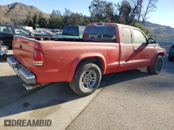 2001 Dodge Dakota Sport with VIN 1B7GL22N51S106573, listed as a Copart auction lot 79207134 with 267,965 mi miles and Salvage Title. Bid and sale history available at carsss.com. Image 3.