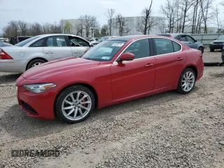 2018 Alfa Romeo Giulia with VIN ZARFAEDN0J7577037, listed as a Copart auction lot 54208215 with 54,175 mi miles and Salvage title. Bid and sale history available at DreamBid. Image 1.