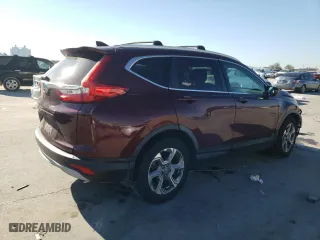 2018 Honda CR-V EX-L with VIN 7FARW1H85JE038370, listed as a Copart auction lot 46928595 with 67,276 mi miles and Salvage Title. Bid and sale history available at carsss.com. Image 3.