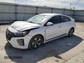 2017 Hyundai Ioniq SEL z VIN KMHC75LC3HU048958, wystawiony jako Copart lot #57293145 z przebiegiem 92 545 mil mil oraz Szkoda całkowita • Salvage title. Historia ofert i sprzedaży dostępna na DreamBid. Obrazek 1.