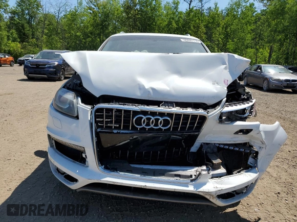 2012 Audi Q7 with VIN WA1AGCFE9CD001532, listed as a Copart auction lot 60097715 with Not provided miles and Salvage title. Bid and sale history available at DreamBid. Image 5.