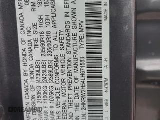 2020 Honda CR-V EX z VIN 2HKRW2H54LH671583, wystawiony jako Copart lot #49949315 z przebiegiem 70 364 mil mil oraz Szkoda całkowita • Salvage title. Historia ofert i sprzedaży dostępna na DreamBid. Obrazek 13.