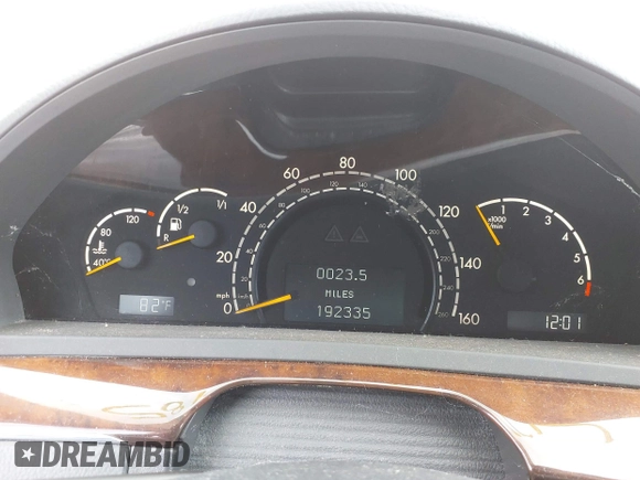 2005 Mercedes-Benz S 500 with VIN WDBNG84JX5A450743, listed as a IAAI auction lot 42740185 with 192,335 mi miles and . Bid and sale history available at DreamBid. Image 7.