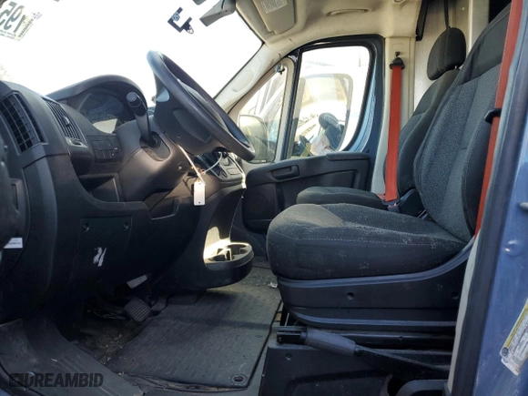 2021 Ram ProMaster Cargo Van with VIN 3C6FRVJG5ME500958, listed as a Copart auction lot 42569145 with 0 mi miles and Clean Title. Bid and sale history available at carsss.com. Image 7.
