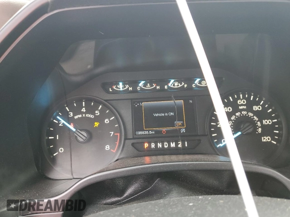 2019 Ford F-150 XL with VIN 1FTMF1CB9KKE81876, listed as a Copart auction lot 81753954 with 35,535 mi miles and Salvage title. Bid and sale history available at DreamBid. Image 9.