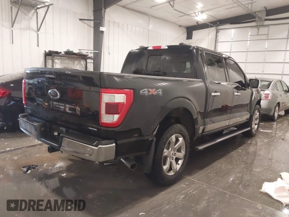 2021 Ford F-150 XL with VIN 1FTFW1E82MFB57285, listed as a IAAI auction lot 42073523 with 51,030 mi miles and . Bid and sale history available at DreamBid. Image 4.