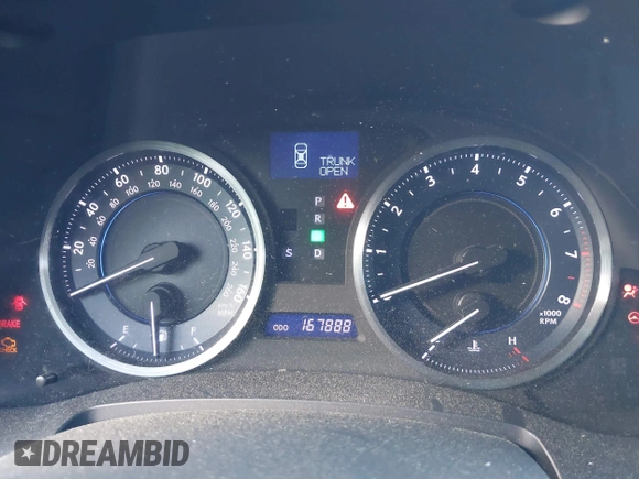 2012 Lexus IS 250 with VIN JTHCF5C22C5060177, listed as a IAAI auction lot 41571316 with 167,888 mi miles and . Bid and sale history available at DreamBid. Image 7.