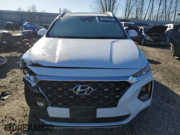 2019 Hyundai Santa Fe Ultimate with VIN 5NMS5CAA2KH030915, listed as a Copart auction lot 44749295 with 45,285 mi miles and Salvage Title. Bid and sale history available at carsss.com. Image 5.