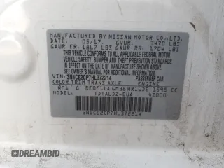 2017 Nissan Note S Plus z VIN 3N1CE2CP7HL372214, wystawiony jako Copart lot #54261775 z przebiegiem 76 593 mil mil oraz Szkoda całkowita • Salvage title. Historia ofert i sprzedaży dostępna na DreamBid. Obrazek 12.