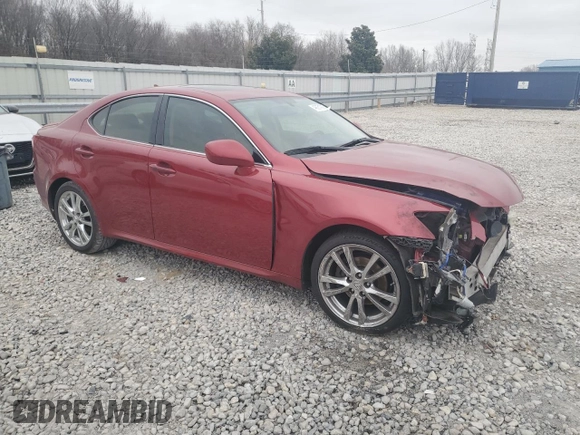 2007 Lexus IS with VIN JTHBK262875040801, listed as a Copart auction lot 48051995 with 153,815 mi miles and Salvage Title. Bid and sale history available at carsss.com. Image 4.