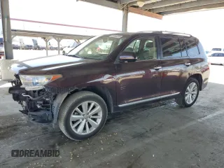 2013 Toyota Highlander Hybrid Limited with VIN JTEDC3EH9D2018432, listed as a Copart auction lot 53140295 with 106,817 mi miles and Salvage Title. Bid and sale history available at carsss.com. Image 1.
