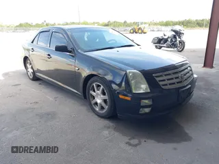 2005 Cadillac STS with VIN 1G6DC67A950157899, listed as a IAAI auction lot 41682639 with 156,504 mi miles. Bid and sale history available at carsss.com. Image 1.