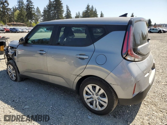 2023 Kia Soul LX with VIN KNDJ23AU6P7844417, listed as a Copart auction lot 55139825 with 27,648 mi miles and Salvage Title. Bid and sale history available at carsss.com. Image 2.
