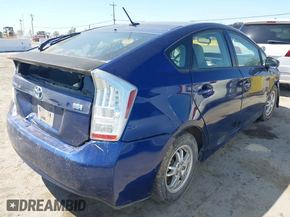 2010 Toyota Prius II with VIN JTDKN3DU7A1022730, listed as a IAAI auction lot 42139192 with 188,178 mi miles. Bid and sale history available at carsss.com. Image 4.