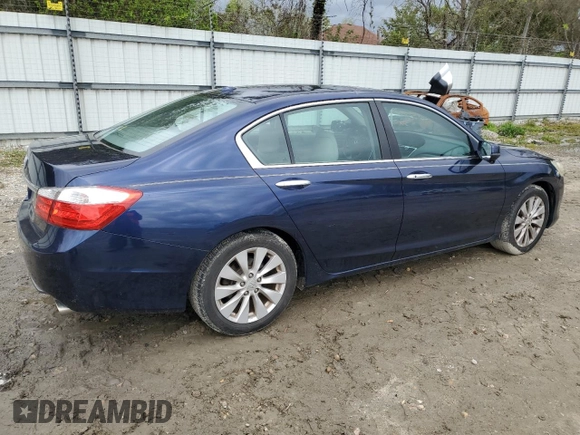 2014 Honda Accord Sedan EX-L with VIN 1HGCR2F85EA147056, listed as a Copart auction lot 53037755 with 100,564 mi miles and Salvage Title. Bid and sale history available at carsss.com. Image 3.