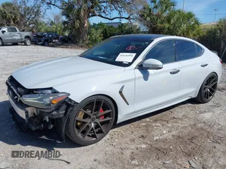2019 Genesis G70 Dynamic with VIN KMTG34LE8KU031322, listed as a IAAI auction lot 41636994 with 55,325 mi miles and . Bid and sale history available at DreamBid. Image 22.