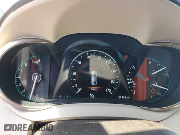 2014 Buick LaCrosse Leather with VIN 1G4GB5G31EF160023, listed as a Copart auction lot 54532785 with 54,743 mi miles and Salvage Title. Bid and sale history available at DreamBid. Image 9.