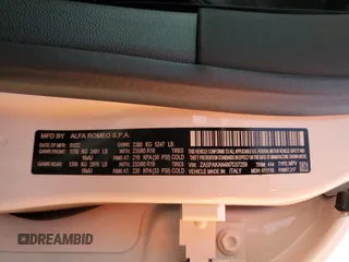 2022 Alfa Romeo Stelvio Sprint z VIN ZASPAKAN4N7D37259, wystawiony jako Copart lot #75433364 z przebiegiem 36 461 mil mil oraz Szkoda całkowita • Salvage title. Historia ofert i sprzedaży dostępna na DreamBid. Obrazek 15.