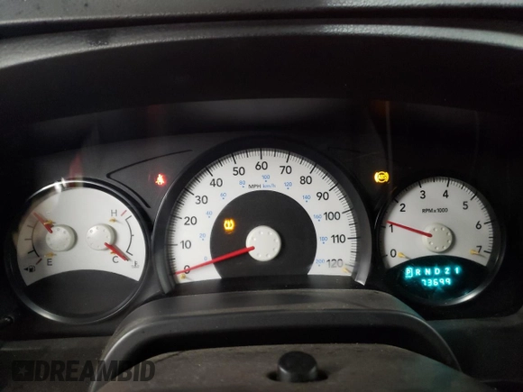 2011 Ram Dakota Big Horn with VIN 1D7RW3GK2BS549792, listed as a Copart auction lot 83553434 with 73,699 mi miles and Salvage Title. Bid and sale history available at DreamBid. Image 9.