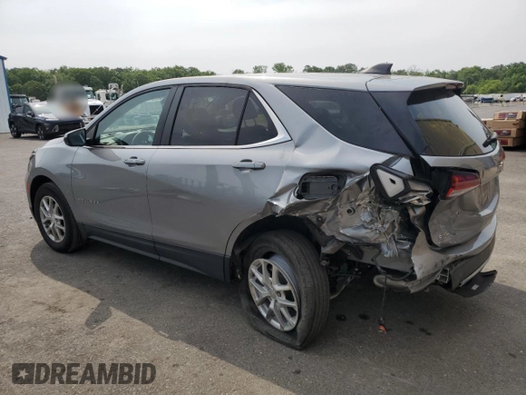 2023 Chevrolet Equinox LT with VIN 3GNAXKEG4PL254476, listed as a Copart auction lot 59874205 with 45,399 mi miles and Non repairable. Bid and sale history available at DreamBid. Image 2.