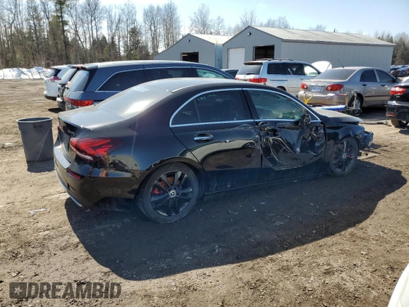 2020 Mercedes-Benz A 220 with VIN WDD3G4FBXLW040540, listed as a Copart auction lot 45729405 with 99,595 mi miles and Salvage Title. Bid and sale history available at DreamBid. Image 3.