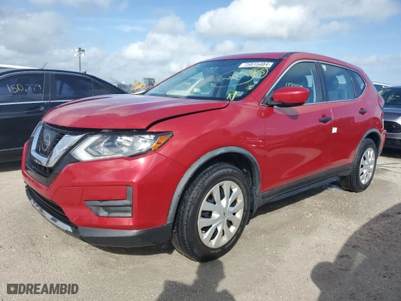 2017 Nissan Rogue SL with VIN JN8AT2MT1HW403445, listed as a Copart auction lot 75815484 with 47,940 mi miles and Non Repairable. Bid and sale history available at carsss.com. Image 1.