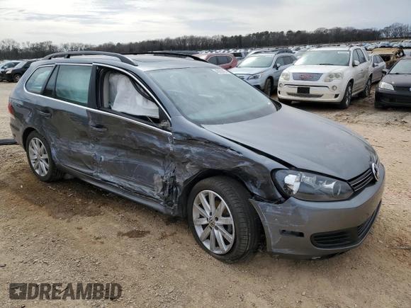 2013 Volkswagen Jetta SportWagen S with VIN 3VWPP7AJXDM696232, listed as a Copart auction lot 48262495 with 129,801 mi miles and Salvage Title. Bid and sale history available at carsss.com. Image 4.