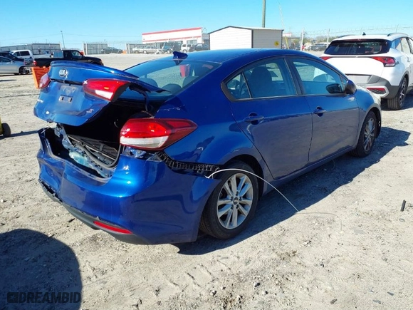 2017 Kia Forte S with VIN 3KPFL4A74HE125350, listed as a IAAI auction lot 41743892 with 110,000 mi miles. Bid and sale history available at carsss.com. Image 4.