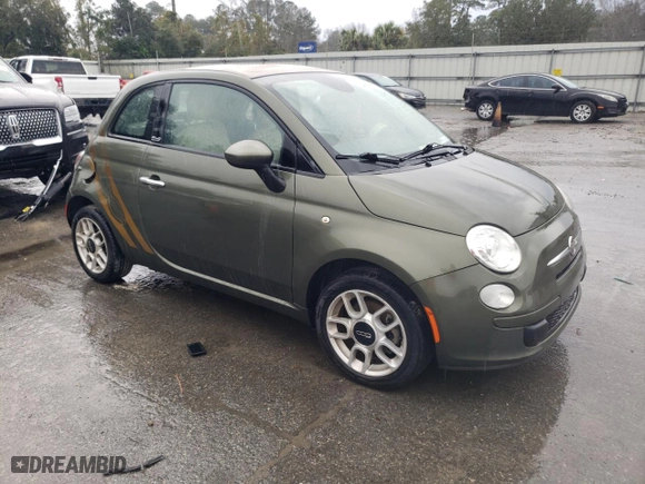 2013 FIAT 500 Pop with VIN 3C3CFFDR1DT711226, listed as a Copart auction lot 44506385 with 104180 miles and Clean Title. Bid and sale history available at carsss.com. Image 4.