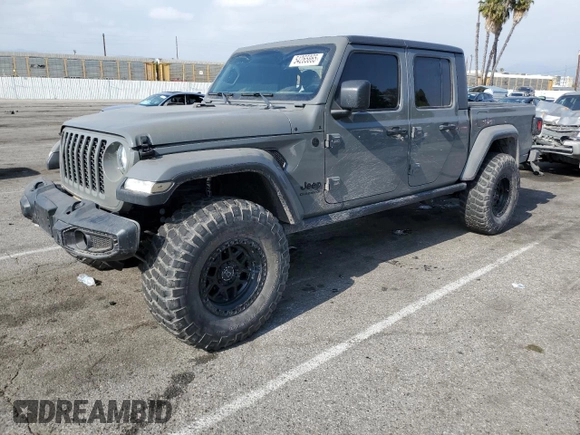 2021 Jeep Gladiator Sport z VIN 1C6HJTAG7ML507101, wystawiony jako Copart lot #54265865 z przebiegiem 42 781 mil mil oraz Szkoda całkowita • Salvage title. Historia ofert i sprzedaży dostępna na DreamBid. Obrazek 1.