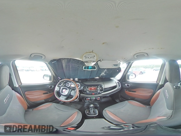2014 FIAT 500L Trekking with VIN ZFBCFADH5EZ021708, listed as a Copart auction lot 60093615 with 160,414 mi miles and Salvage title. Bid and sale history available at DreamBid. Image 15.