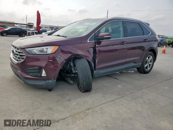 2019 Ford Edge SEL with VIN 2FMPK4J90KBB68182, listed as a Copart auction lot 57158435 with 71,598 mi miles and Salvage title. Bid and sale history available at DreamBid. Image 1.