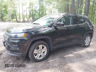 2022 Jeep Compass Latitude with VIN 3C4NJCBB5NT140011, listed as a IAAI auction lot 42487785 with 52,374 mi miles and . Bid and sale history available at DreamBid. Image 2.