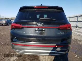 2021 Hyundai Santa Fe Hybrid SEL Premium with VIN KM8S3DA19MU007375, listed as a Copart auction lot 88517495 with 49,814 mi miles and Salvage Title. Bid and sale history available at carsss.com. Image 6.