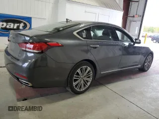 2018 Genesis G80 3.8L with VIN KMHGN4JE5JU260773, listed as a Copart auction lot 73008914 with 44,306 mi miles and Salvage Title. Bid and sale history available at carsss.com. Image 3.
